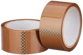 Brown packaging tape roll
