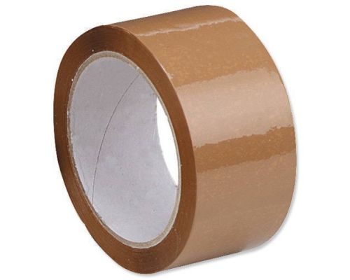 Brown packaging tape roll