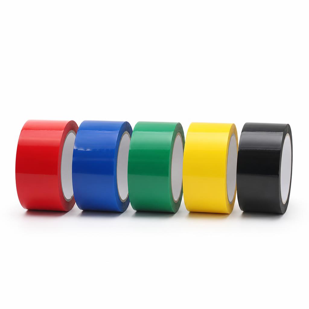 Coloured self adhesive tape roll